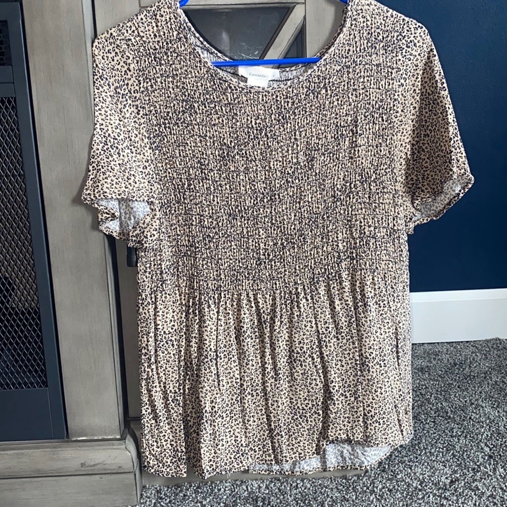 Leopard print ladies shirt